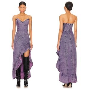 Amanda Uprichard Symone Dress in Pink Acid Size M